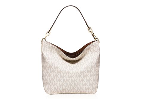 michael kors fulton shoulder bag vanilla|fulton leather shoulder bag.